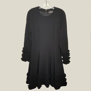 Tracy Reese for Magashoni skater skirt dress, black, sz 6(?)